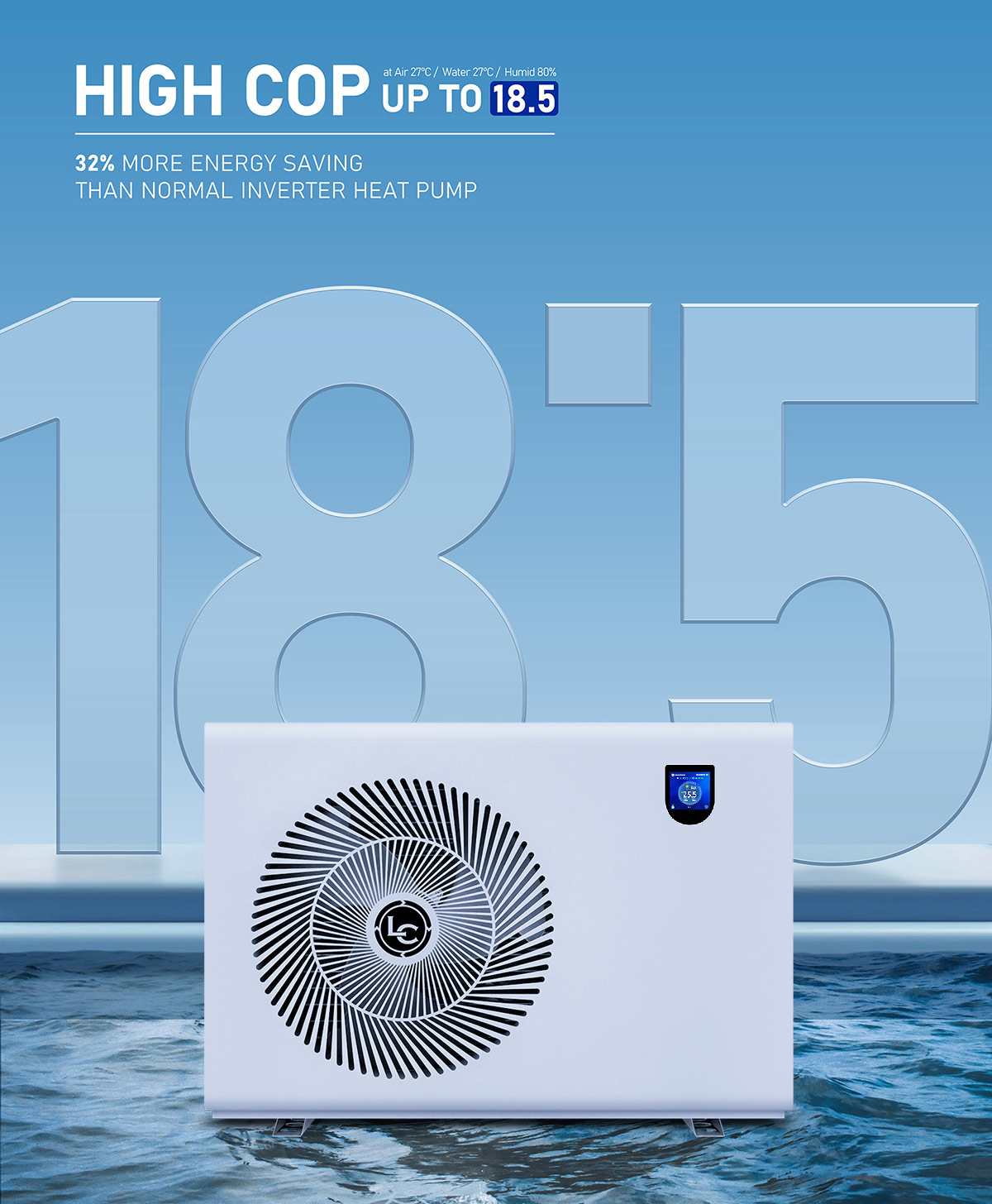 Side Discharge Pool  Heat Pump (Metal Case 2)