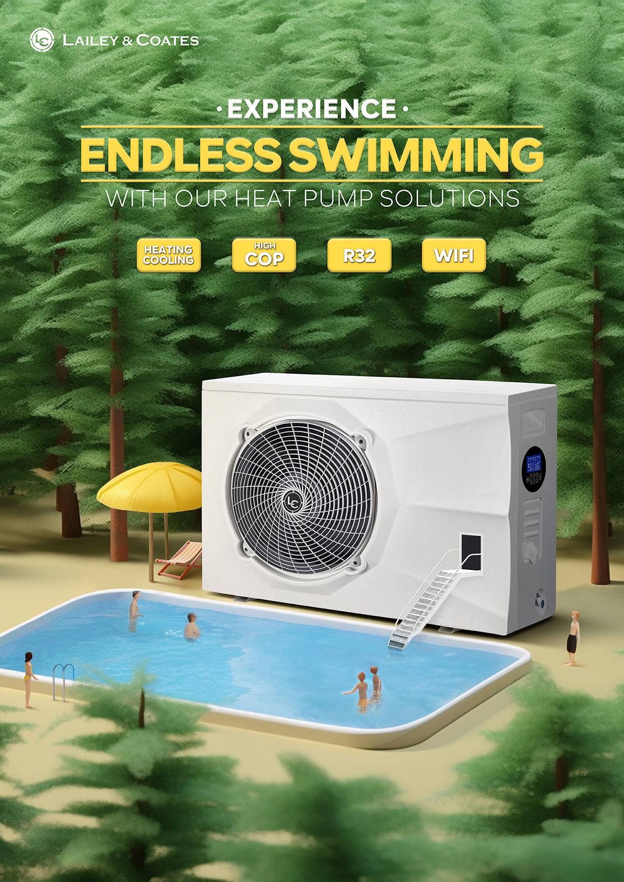 The Heat Pump For Endless Swimming Pool